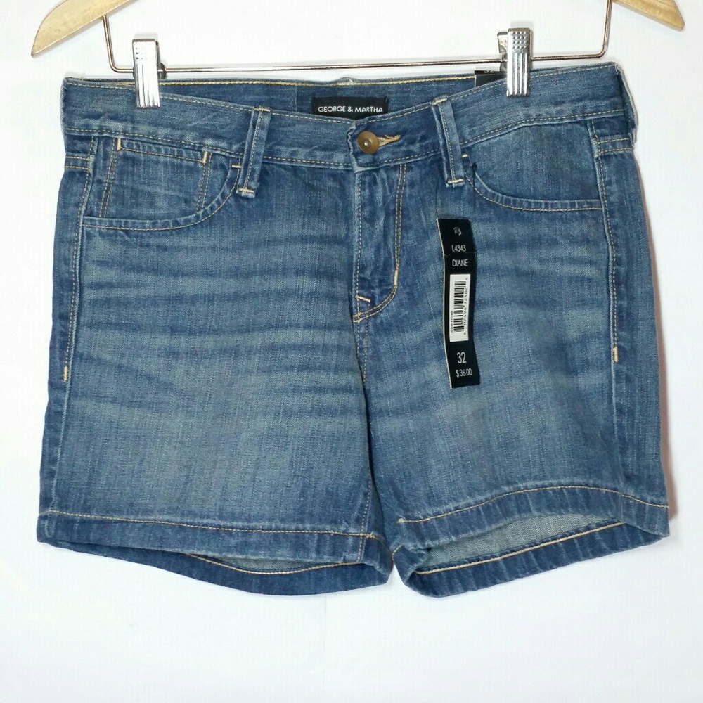 NWT George & Martha Denim Shorts sz 32